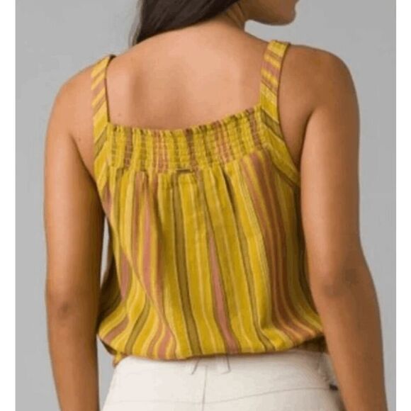 PrAna NWT size XL Little Palm Cami top leapfrog stripe - Picture 3 of 13